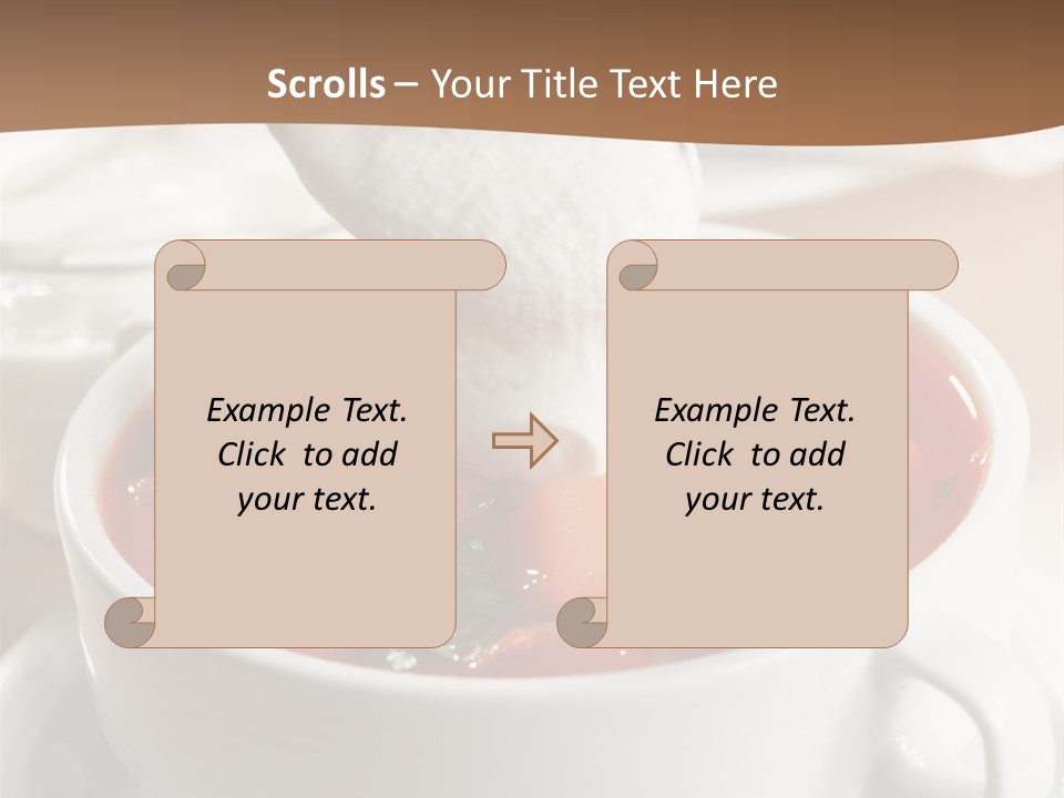 Russian Buns Meal PowerPoint Template