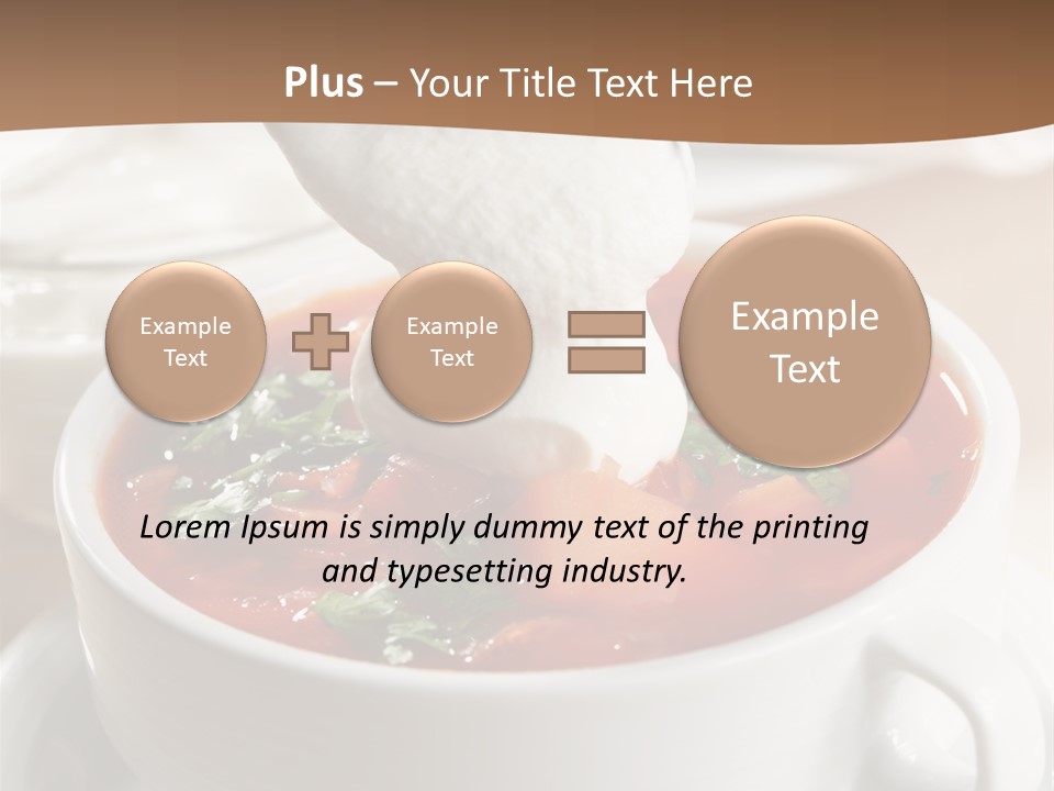 Russian Buns Meal PowerPoint Template