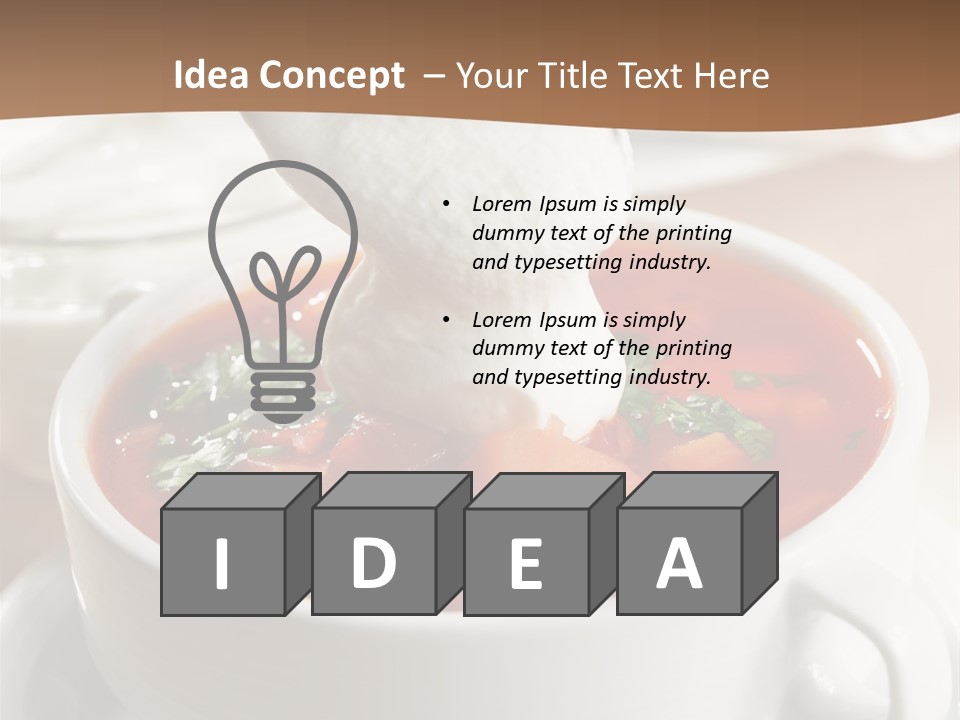 Russian Buns Meal PowerPoint Template