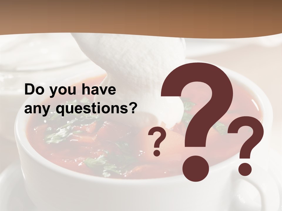 Russian Buns Meal PowerPoint Template