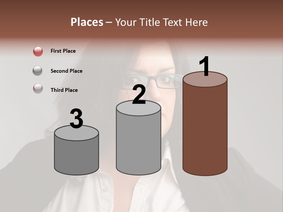 Fat Business Girl PowerPoint Template