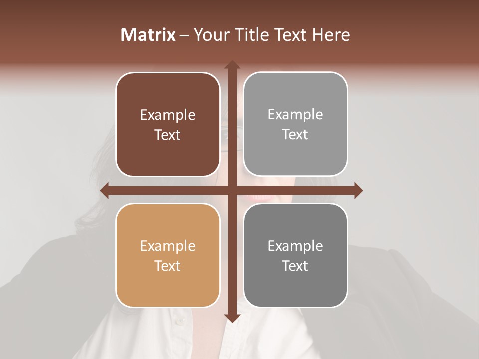 Fat Business Girl PowerPoint Template