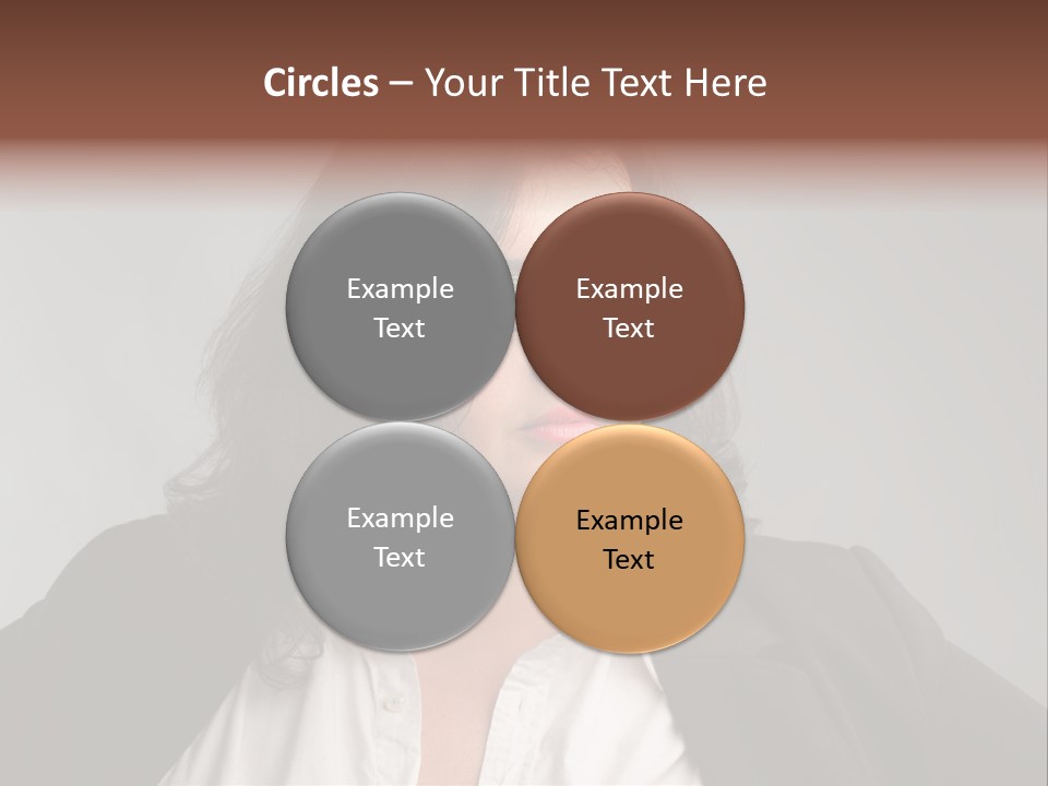 Fat Business Girl PowerPoint Template