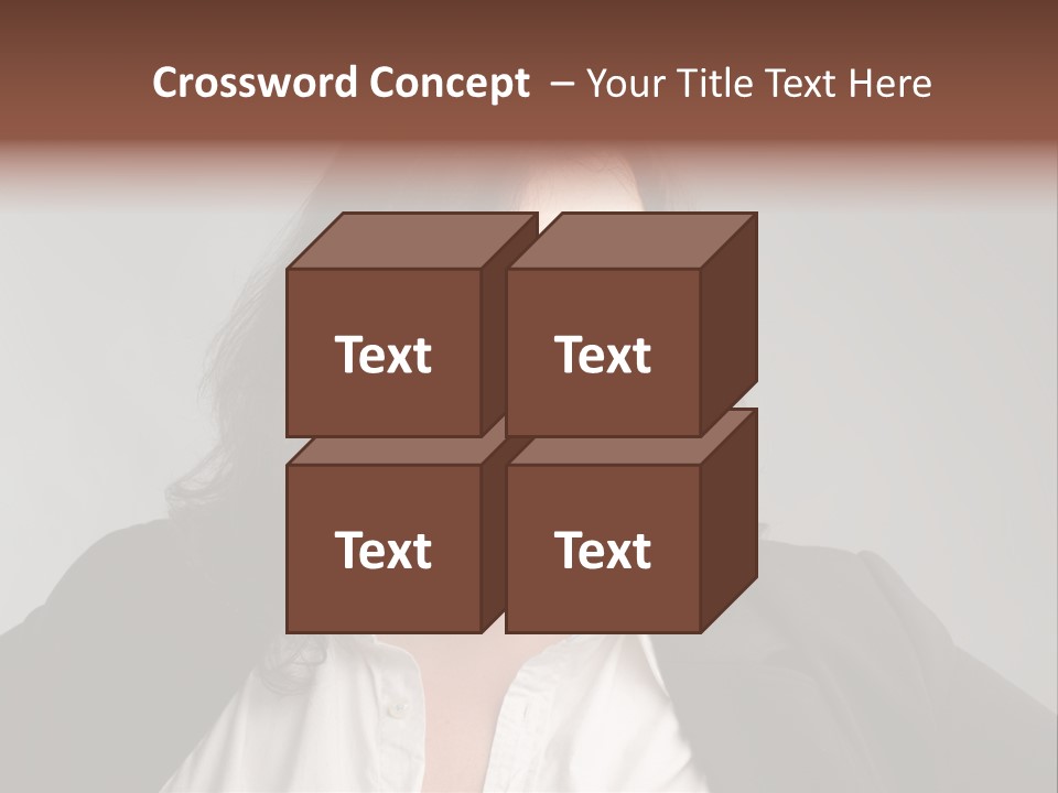 Fat Business Girl PowerPoint Template