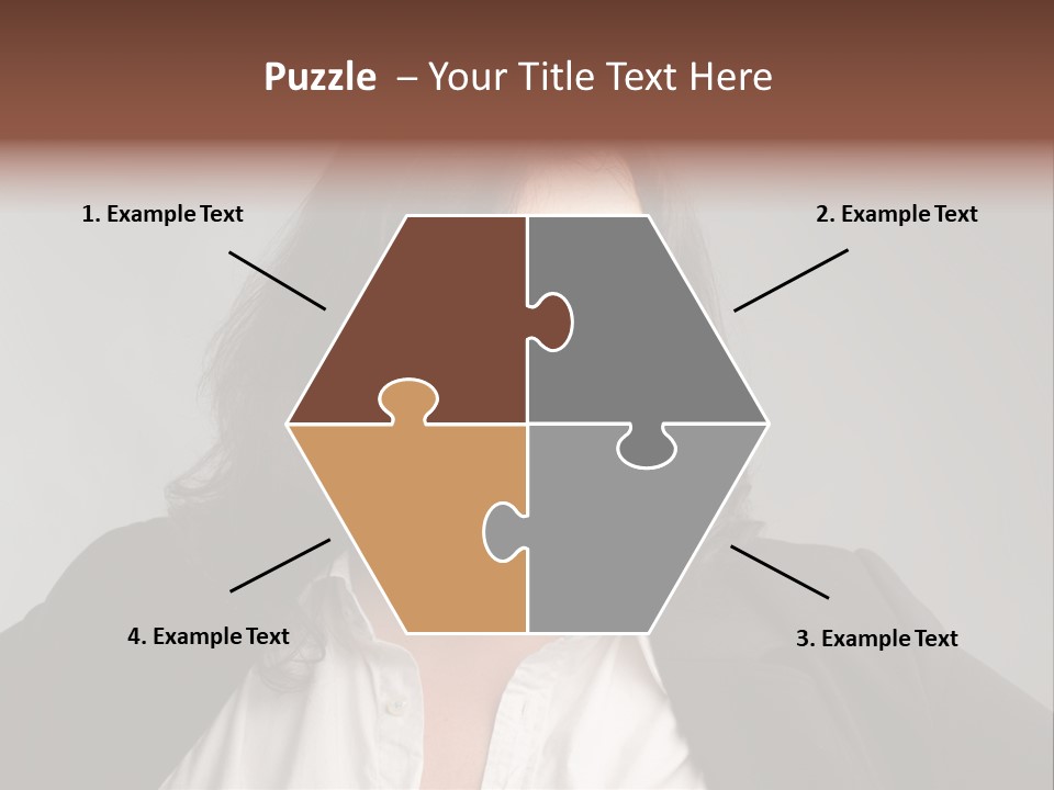 Fat Business Girl PowerPoint Template