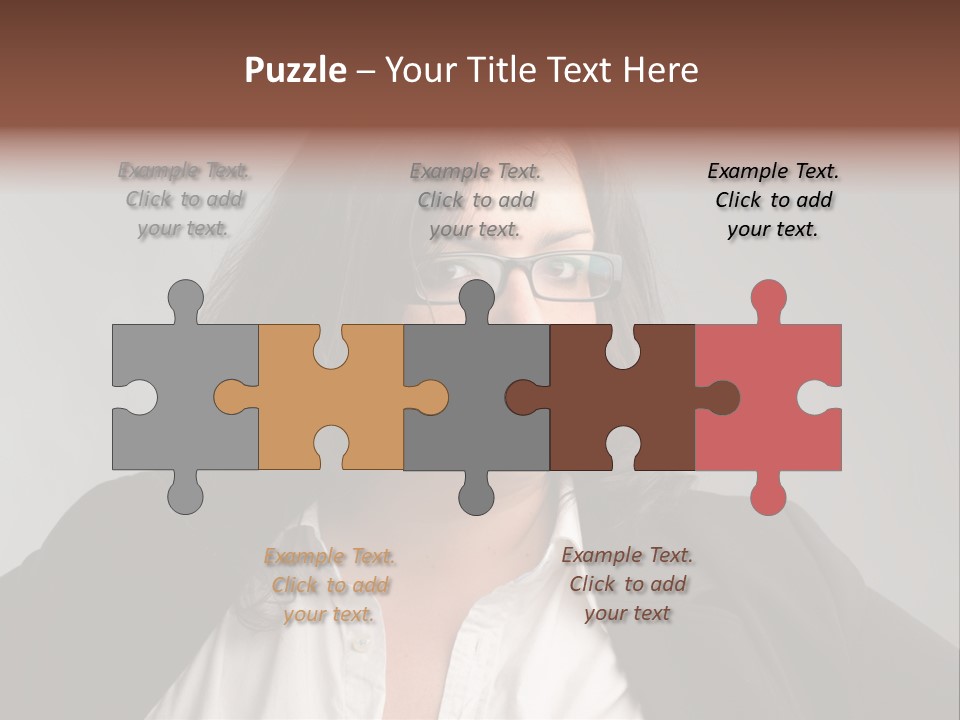 Fat Business Girl PowerPoint Template