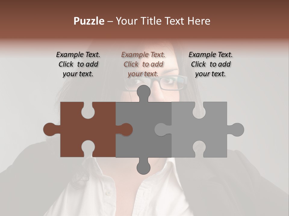 Fat Business Girl PowerPoint Template