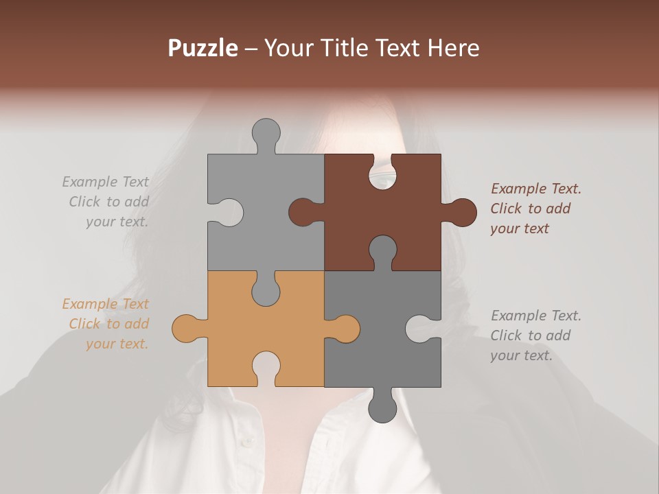 Fat Business Girl PowerPoint Template