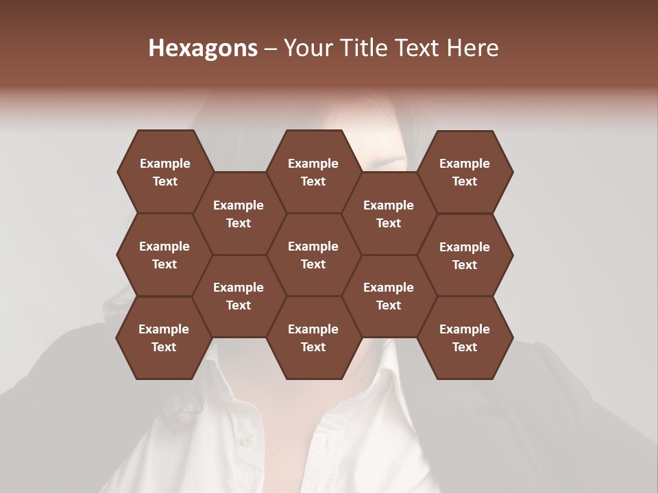 Fat Business Girl PowerPoint Template