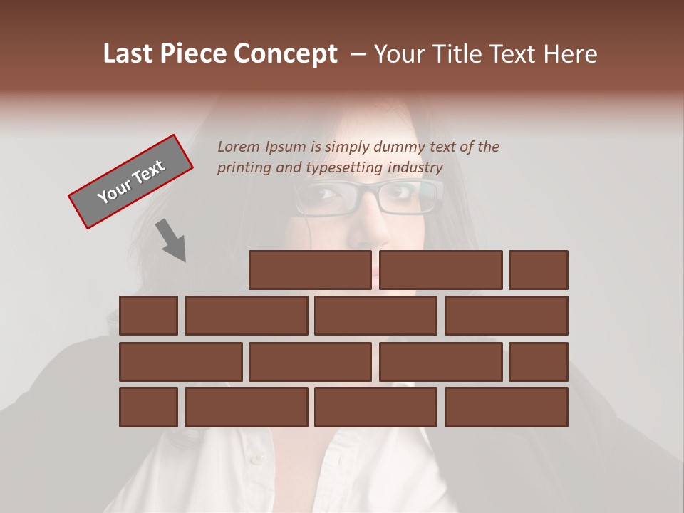 Fat Business Girl PowerPoint Template