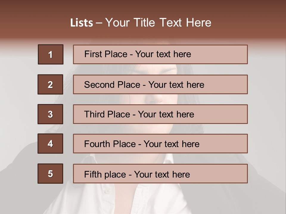 Fat Business Girl PowerPoint Template