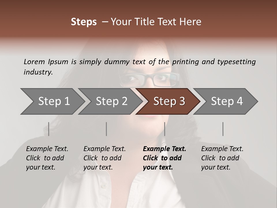 Fat Business Girl PowerPoint Template
