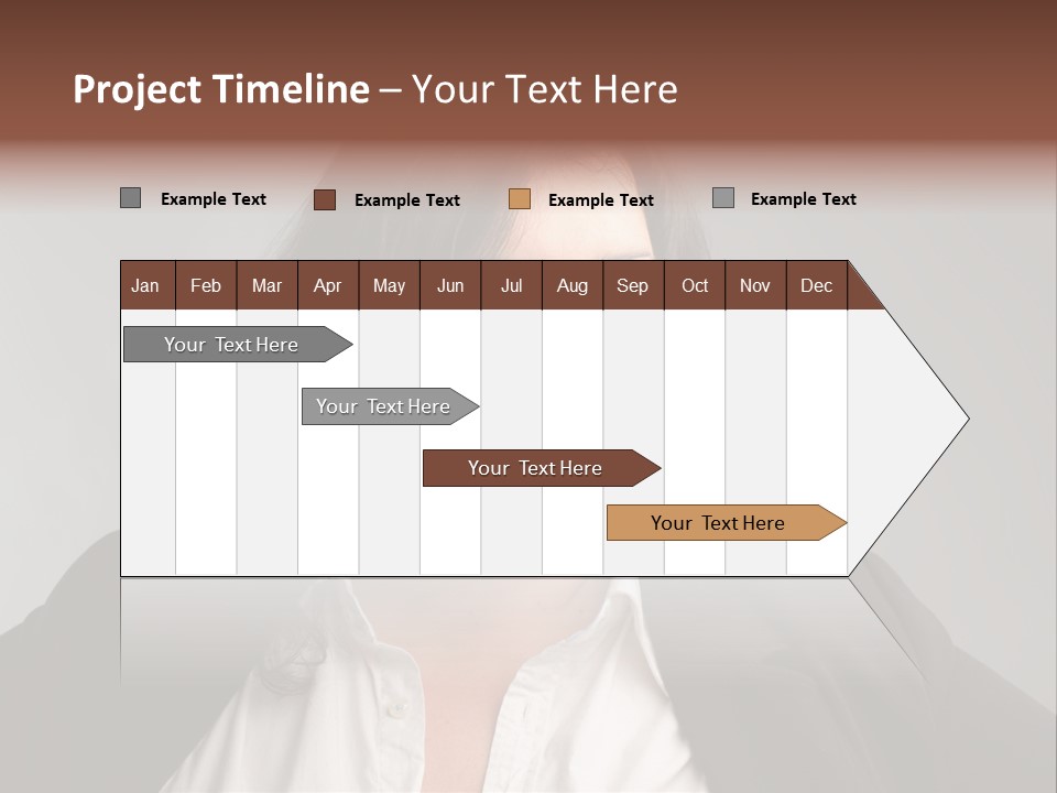 Fat Business Girl PowerPoint Template