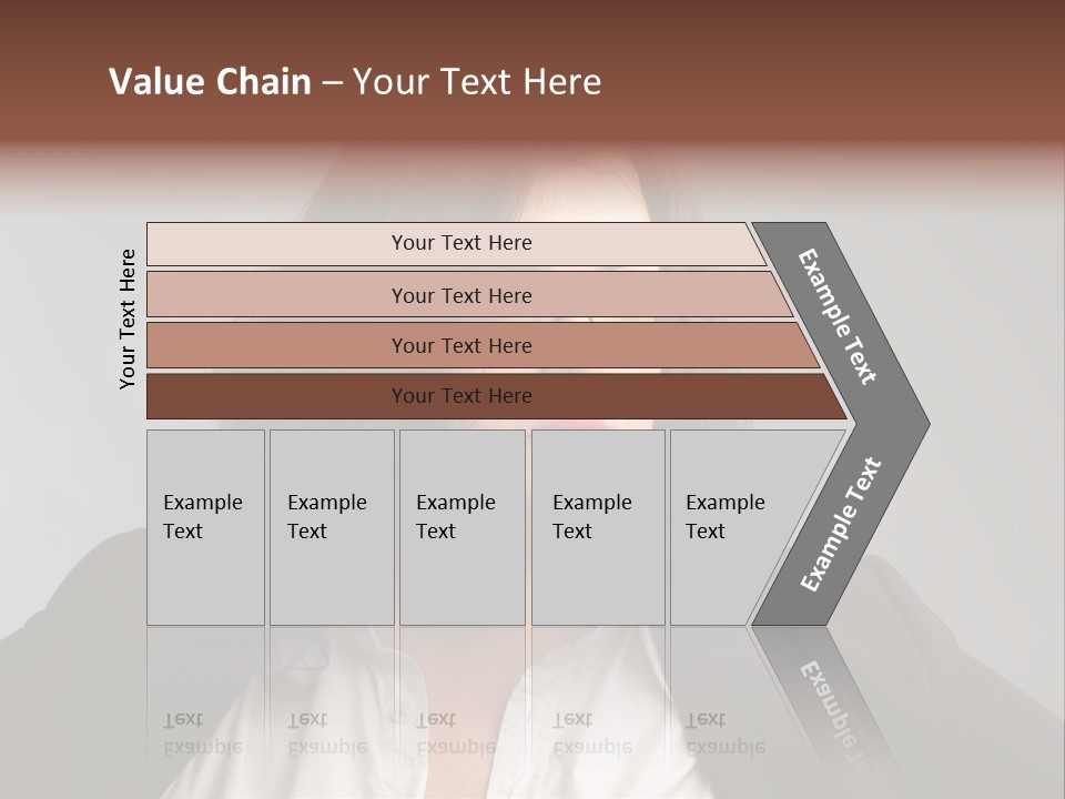 Fat Business Girl PowerPoint Template
