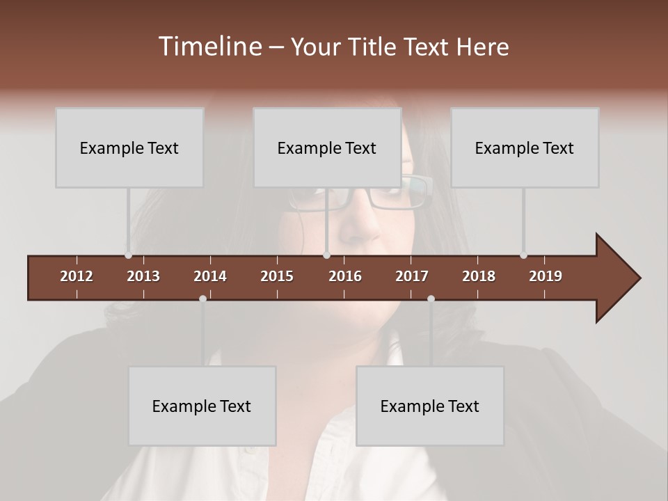 Fat Business Girl PowerPoint Template