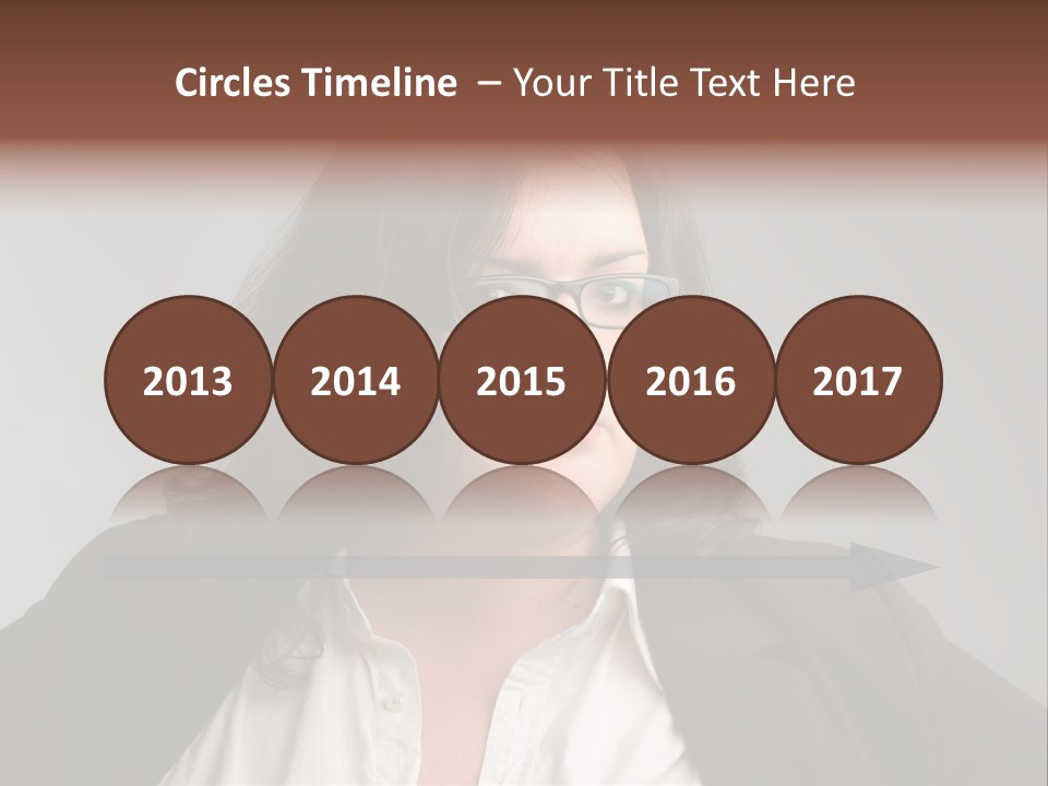 Fat Business Girl PowerPoint Template