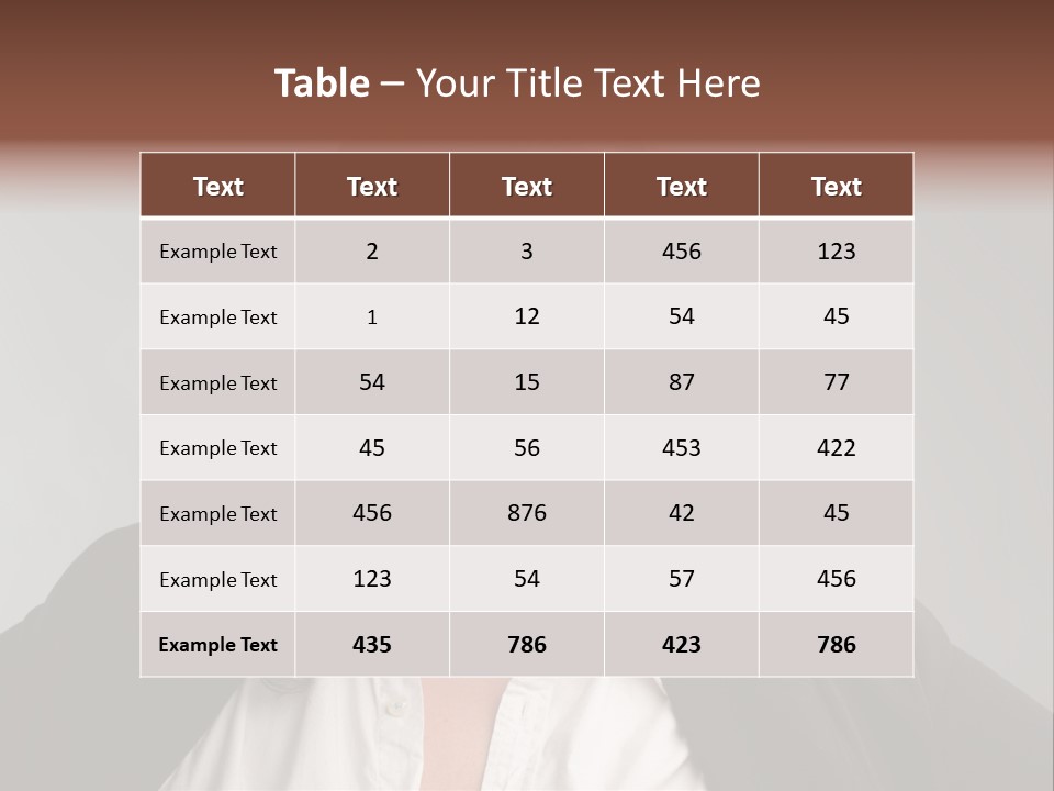 Fat Business Girl PowerPoint Template