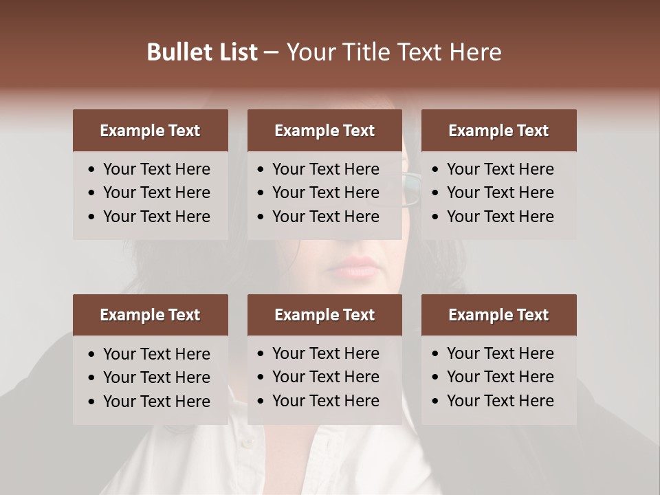 Fat Business Girl PowerPoint Template