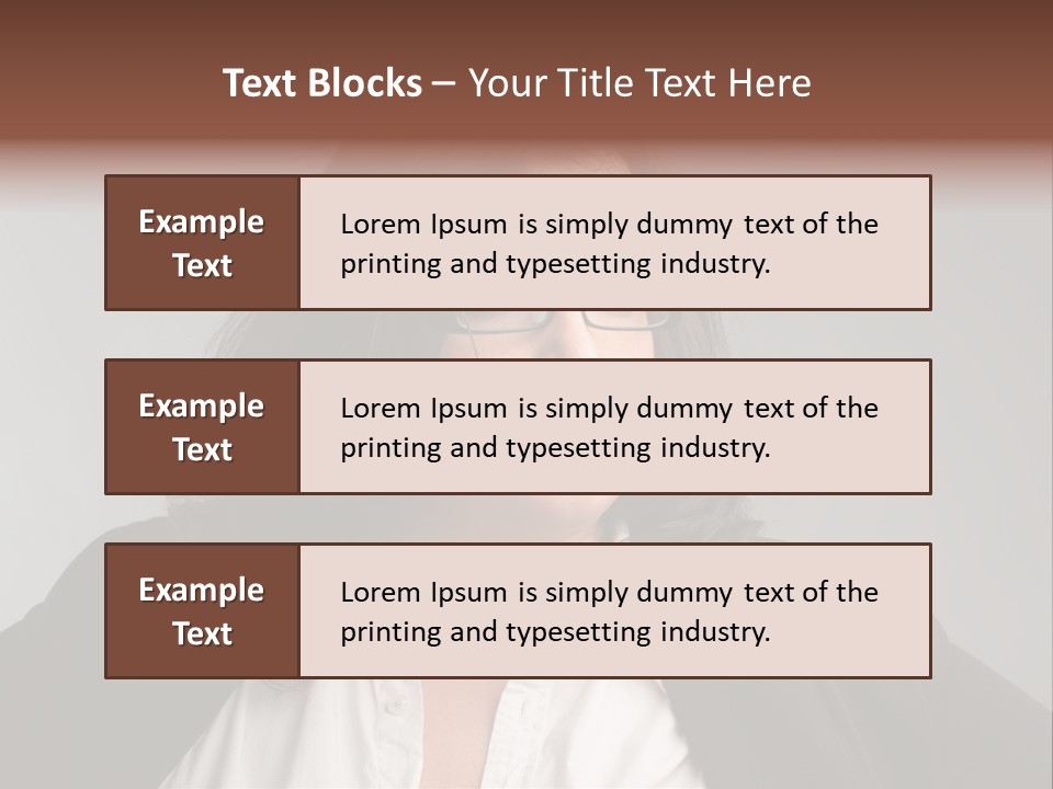 Fat Business Girl PowerPoint Template