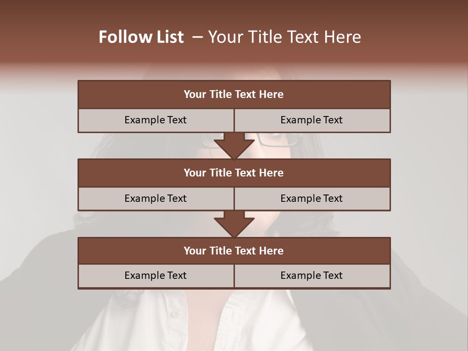 Fat Business Girl PowerPoint Template