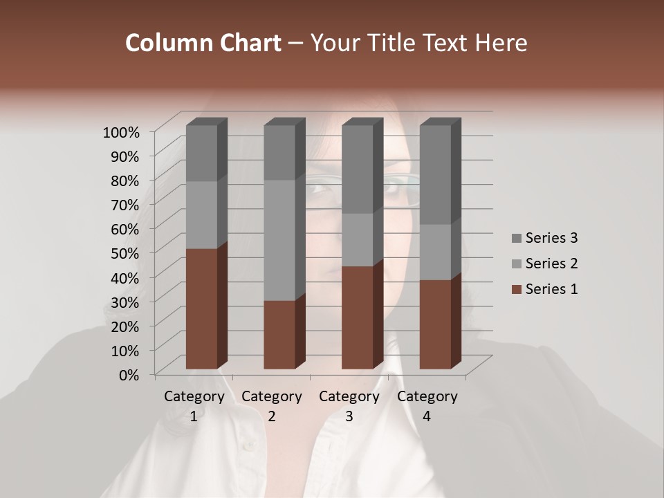 Fat Business Girl PowerPoint Template