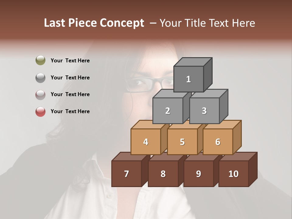 Fat Business Girl PowerPoint Template