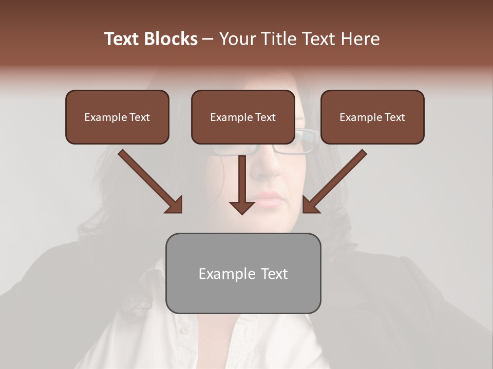 Fat Business Girl PowerPoint Template