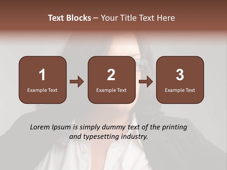 Fat Business Girl PowerPoint Template