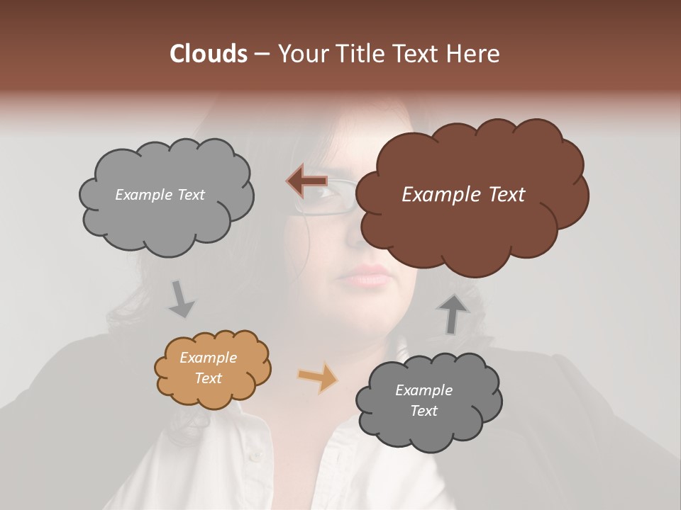 Fat Business Girl PowerPoint Template