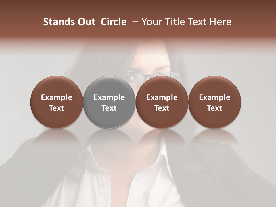 Fat Business Girl PowerPoint Template