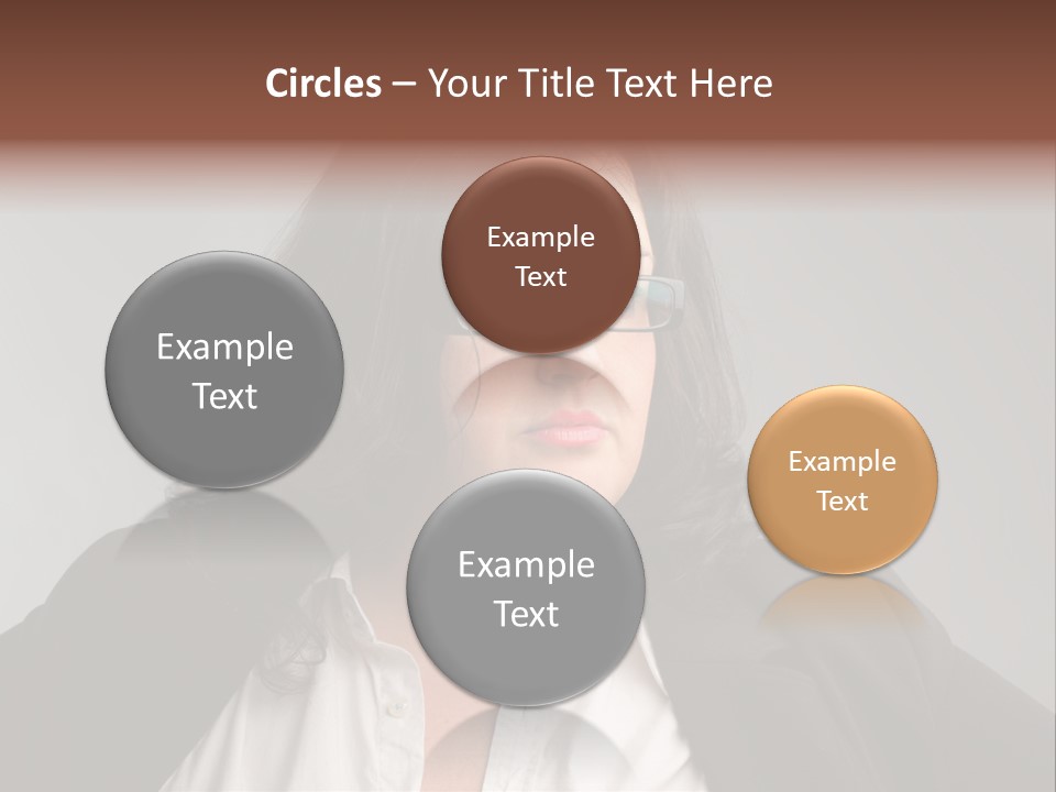 Fat Business Girl PowerPoint Template