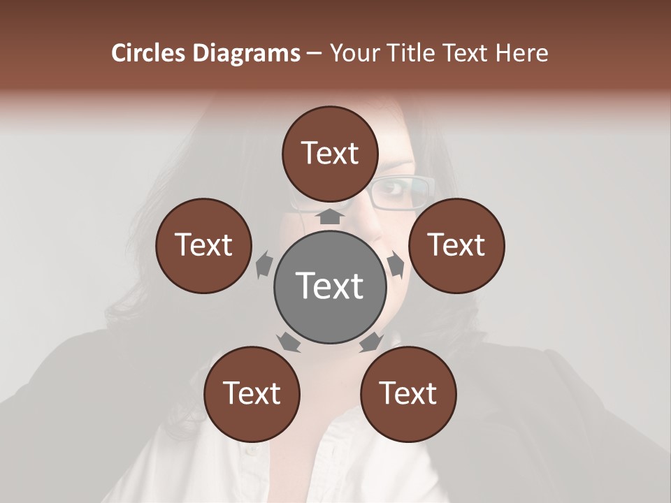 Fat Business Girl PowerPoint Template