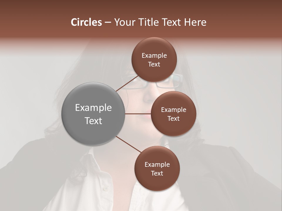 Fat Business Girl PowerPoint Template