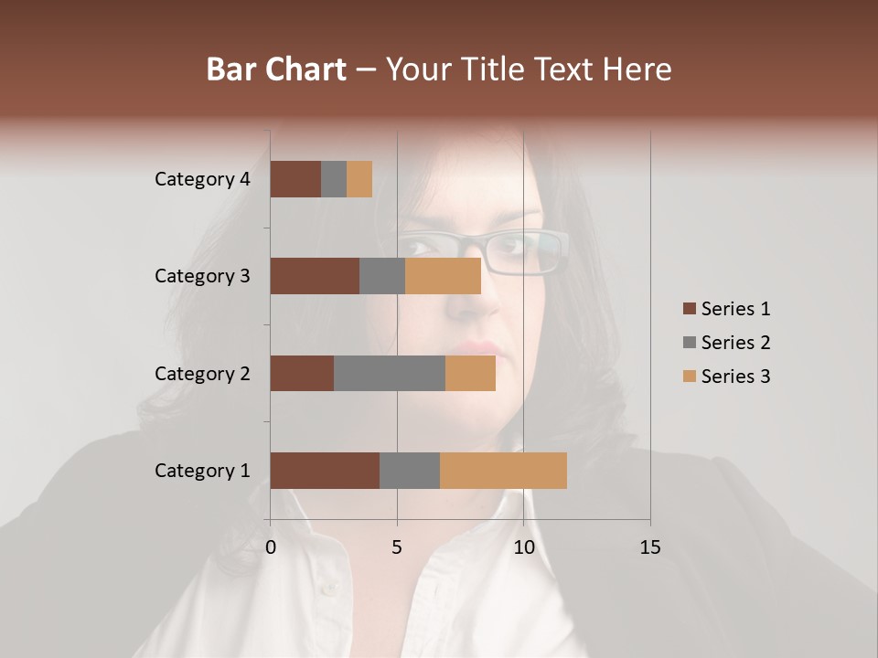 Fat Business Girl PowerPoint Template