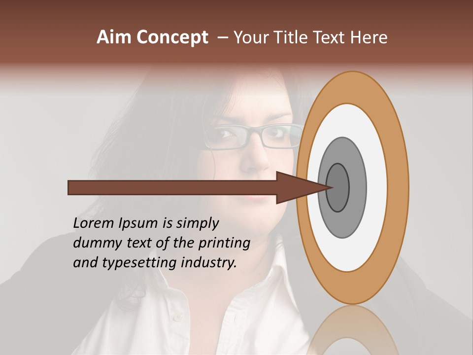 Fat Business Girl PowerPoint Template