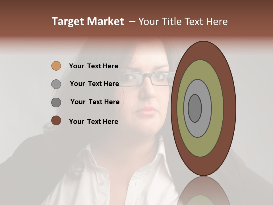 Fat Business Girl PowerPoint Template