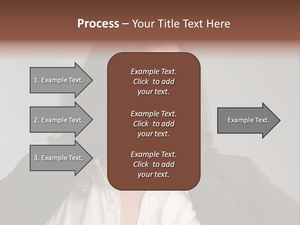 Fat Business Girl PowerPoint Template