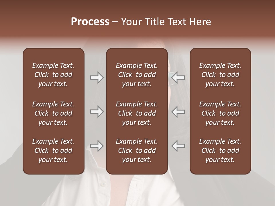 Fat Business Girl PowerPoint Template