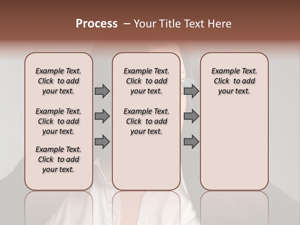 Fat Business Girl PowerPoint Template