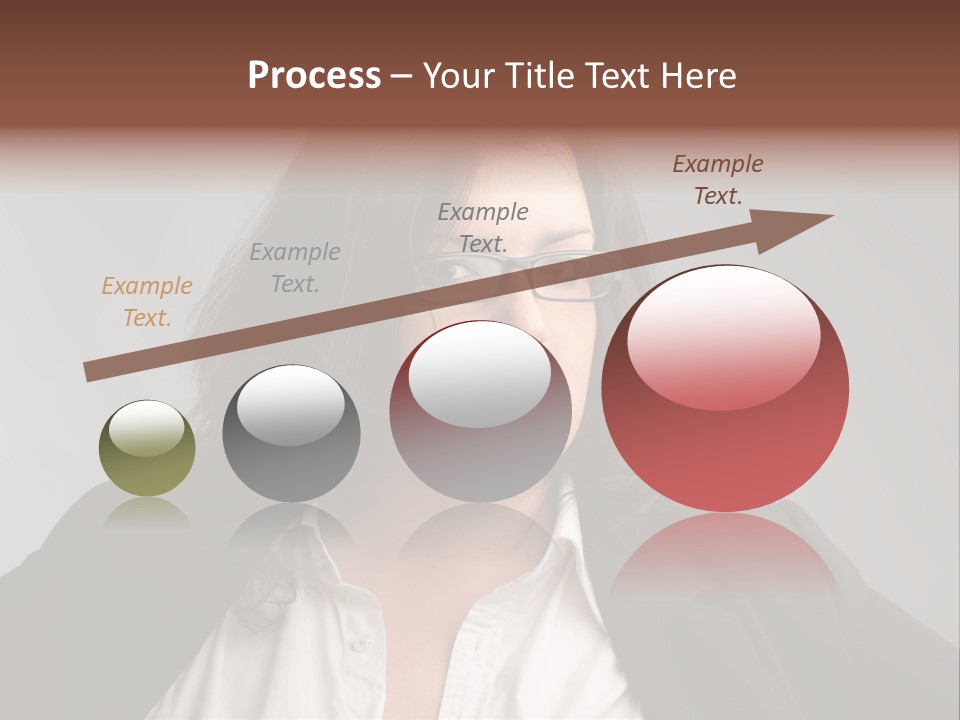 Fat Business Girl PowerPoint Template