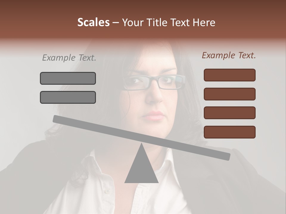 Fat Business Girl PowerPoint Template