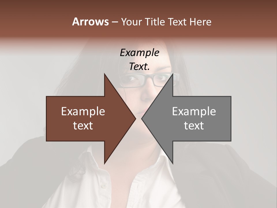 Fat Business Girl PowerPoint Template