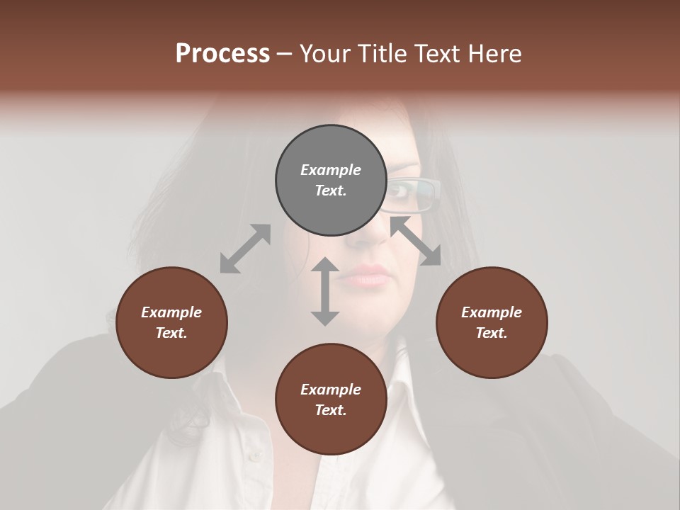 Fat Business Girl PowerPoint Template