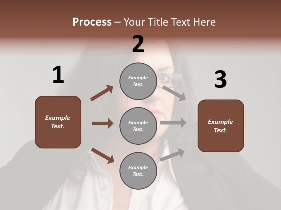 Fat Business Girl PowerPoint Template