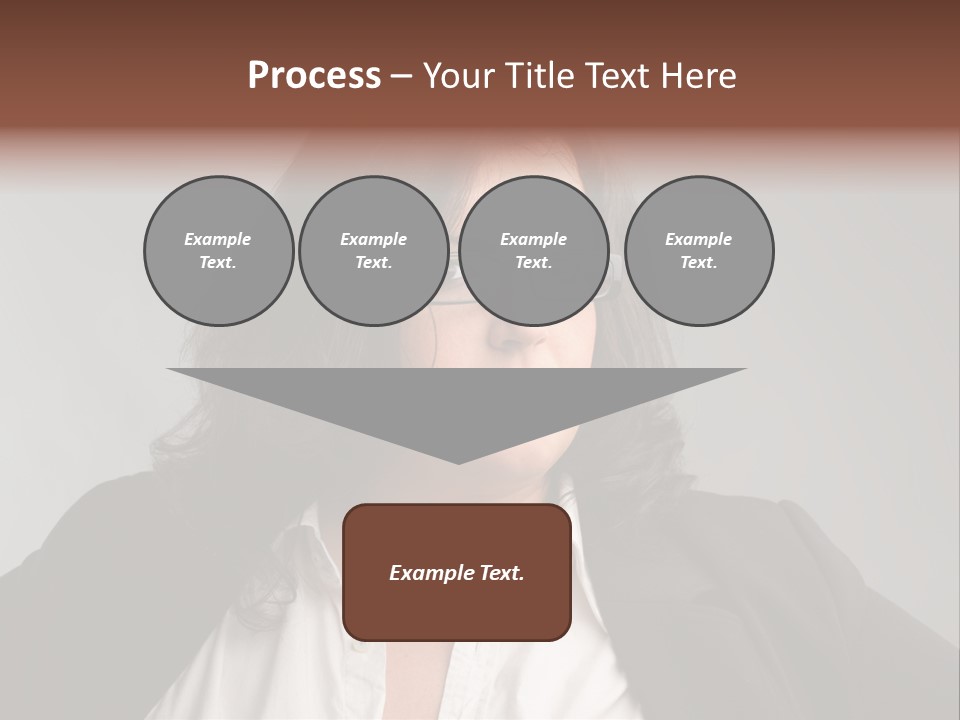 Fat Business Girl PowerPoint Template