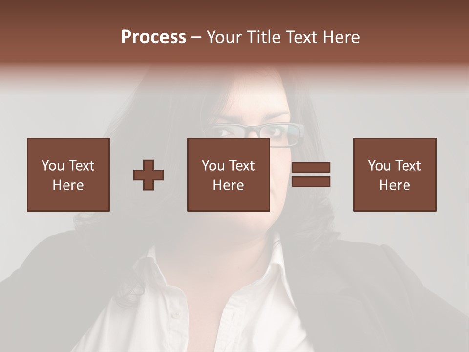 Fat Business Girl PowerPoint Template