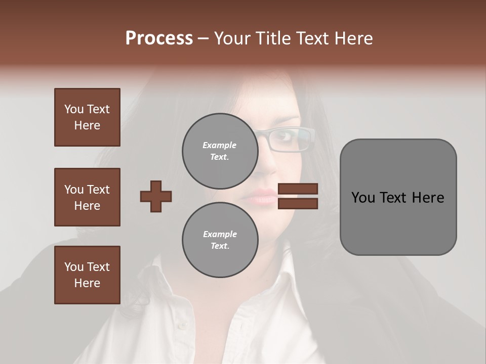 Fat Business Girl PowerPoint Template