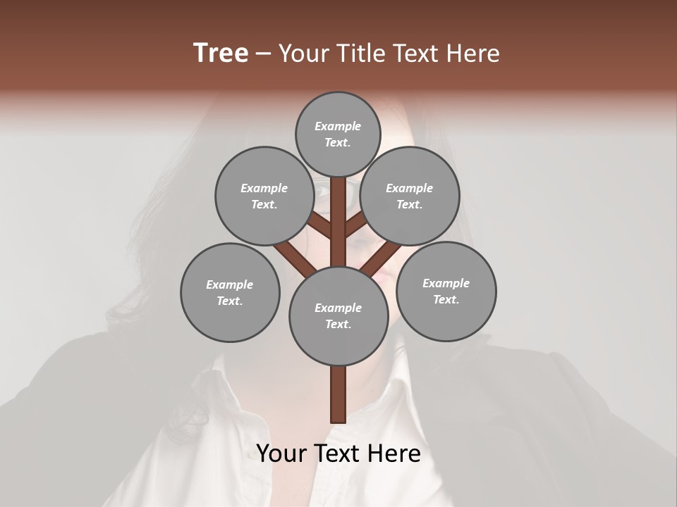 Fat Business Girl PowerPoint Template