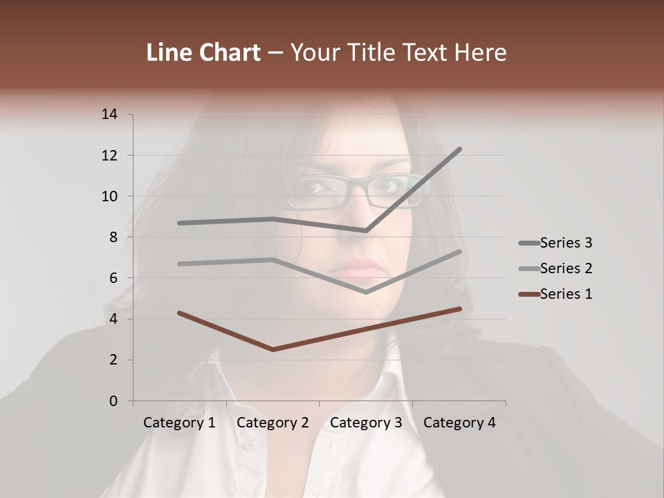 Fat Business Girl PowerPoint Template