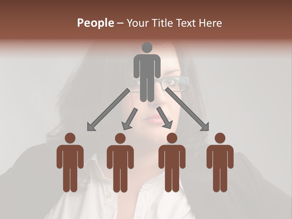 Fat Business Girl PowerPoint Template